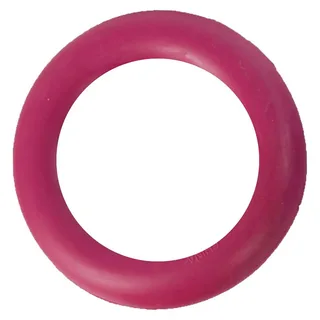 Hondenspeelgoed Rubber Ring - Roze/Blauw/Rood/Oranje/Geel/Paars - 15 cm by Flamingo in Pink – product photo 2 of 6