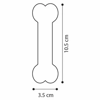 Hondenspeelgoed Saveo gebogen been - 10.5 x 3.5 x 2.5 cm by Flamingo in Pink – product photo 6 of 6