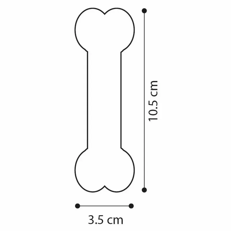 Hondenspeelgoed Saveo gebogen been - 10.5 x 3.5 x 2.5 cm by Flamingo in Pink – product photo 6 of 6