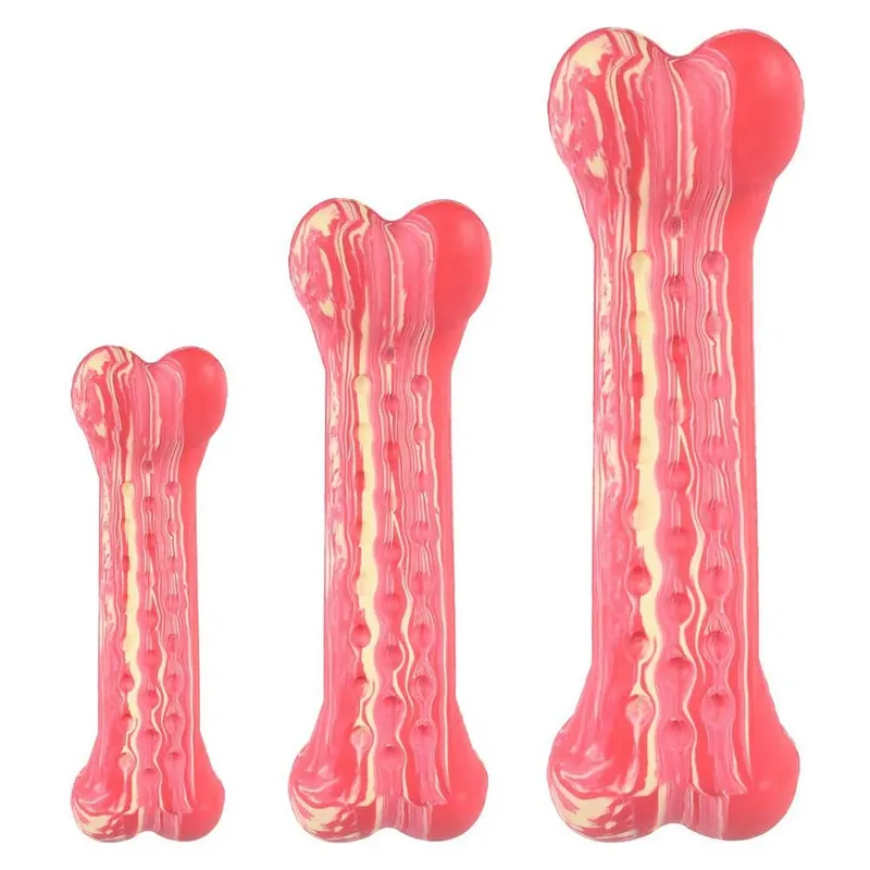 Hondenspeelgoed Saveo gebogen been - 10.5 x 3.5 x 2.5 cm by Flamingo in Pink – product photo 3 of 6