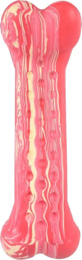 Hondenspeelgoed Saveo gebogen been - 10.5 x 3.5 x 2.5 cm by Flamingo in Pink – product photo 1 of 6