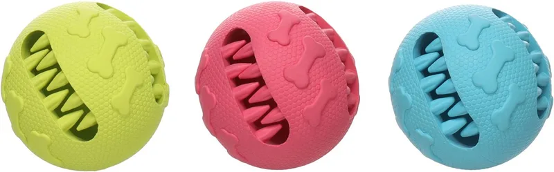 Hondenspeelgoed - Snackbal Tannu Meerdere kleuren - 7,6 x 7,6 x 7,6cm - 1st by Flamingo – product photo