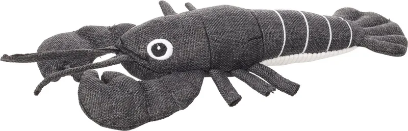 Hondenspeelgoed - Speelgoed Flipper Kreeft Grijs - 14 x 27 x 5cm - 1st by Flamingo – product photo