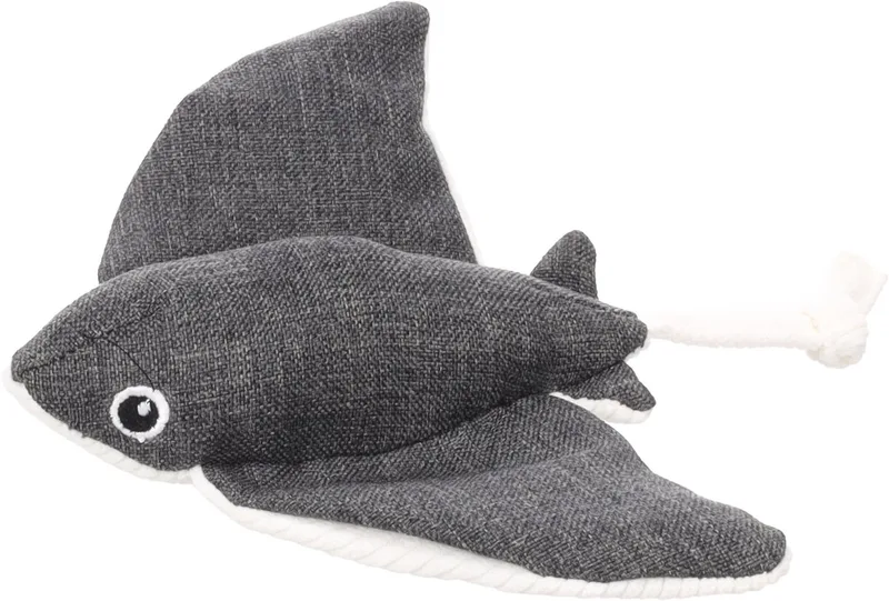 Hondenspeelgoed - Speelgoed Flipper Pijlstaartrog Grijs - 24 x 19,5 x 4,5cm - 1st von Flamingo – Produktfoto