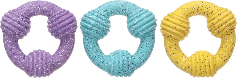 Hondenspeelgoed - Speelgoed Freckles Ring Meerdere kleuren - 10 x 10 x 4cm - 1st fra Flamingo – produktbillede