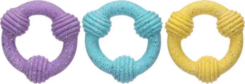 Jouet Pour Chien Freckles Ring Assorti de Flamingo – photo produit