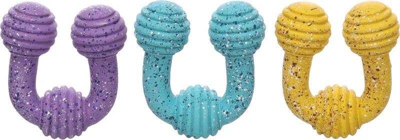 Hondenspeelgoed - Speelgoed Freckles U-Ring Meerdere kleuren - 10 x 4 x 10cm - 1st by Flamingo – product photo