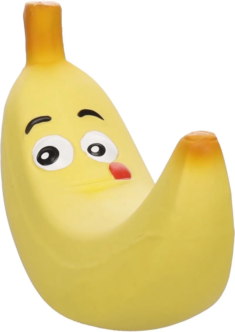 Hondenspeelgoed - Speelgoed Fruco Banaan Geel - 4,7 x 8,5 x 16,5cm - 1st by Flamingo – product photo