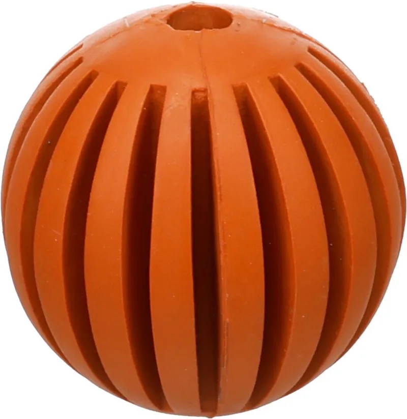 Hondenspeelgoed - Speelgoed Gladiator Bal Oranje - 7,8 x 7,8 x 7,8cm - 1st by Flamingo – product photo