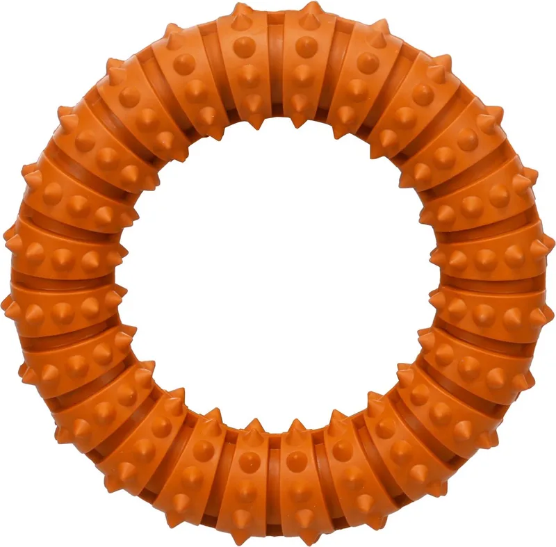 Hondenspeelgoed - Speelgoed Gladiator Ring Oranje - 15 x 15 x 3,5cm - 1st de Flamingo – photo produit