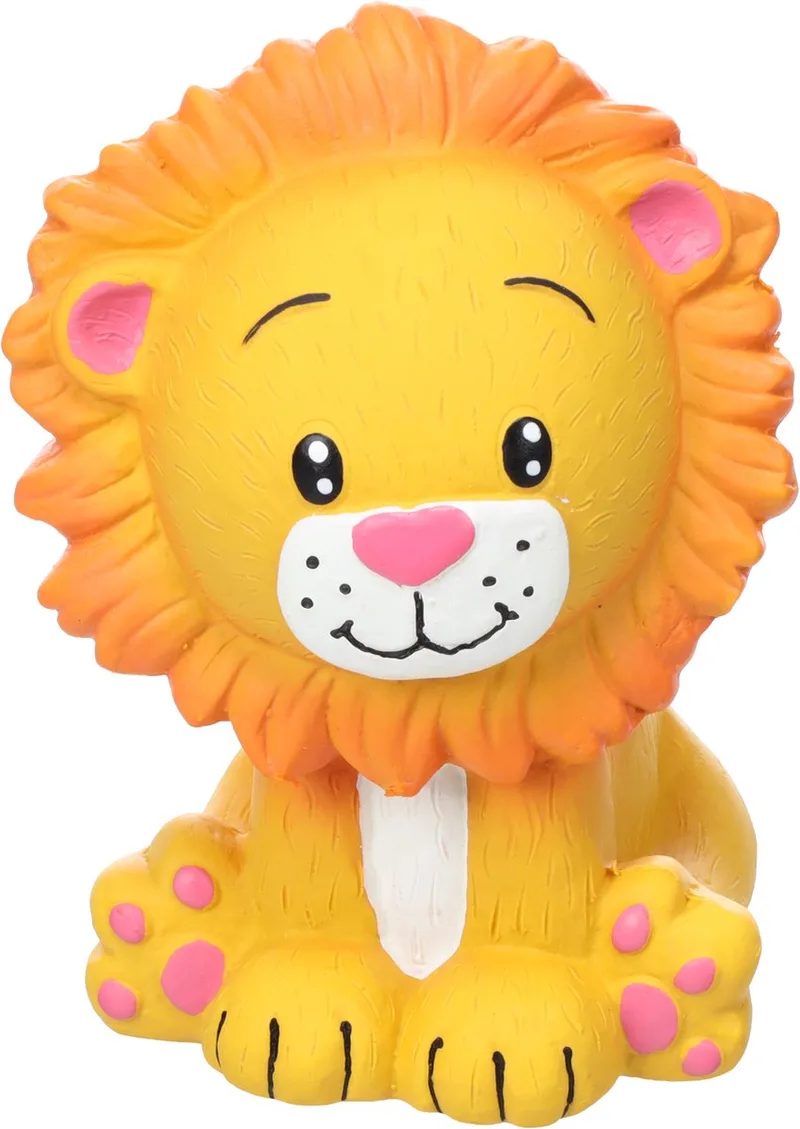 Hondenspeelgoed - Speelgoed Leono Leeuw Geel - 10 x 9,5 x 13,5cm - 1st fra Flamingo – produktbillede