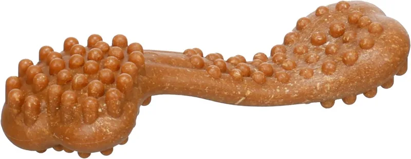 Hondenspeelgoed - Speelgoed Nyl'o Bamboo Been met rundsmaak - 11 x 4 x 2,6cm - 1st by Flamingo – product photo