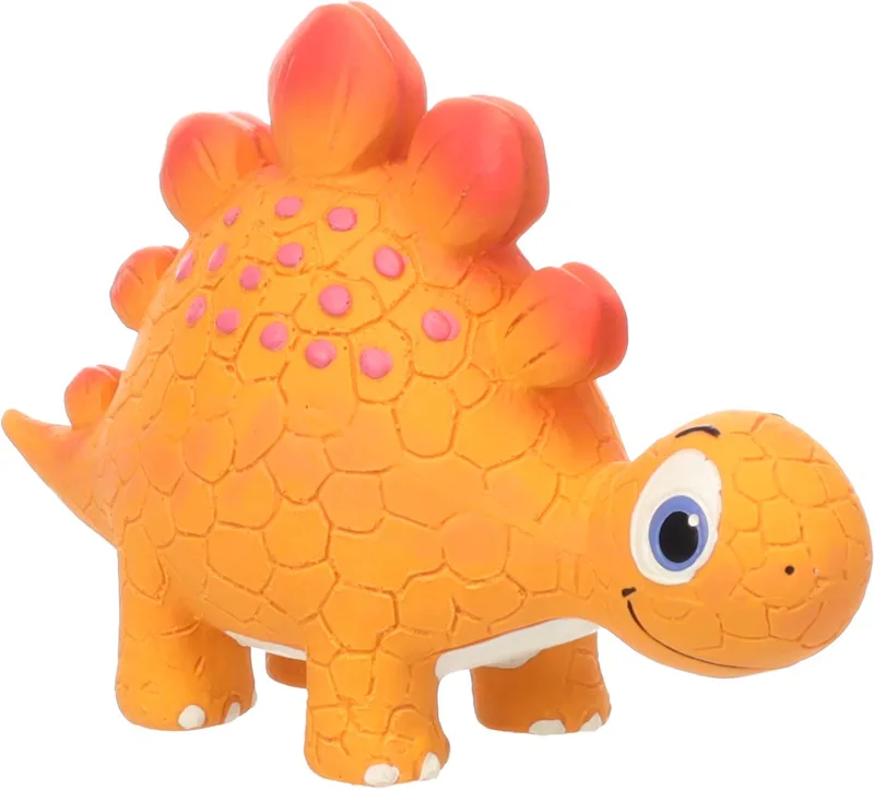 Hondenspeelgoed - Speelgoed Oona Dinosaurus Oranje - 6 x 17 x 12cm - 1st von Flamingo – Produktfoto