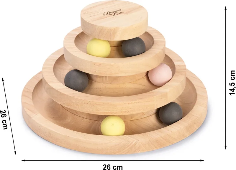 Jouet Pour Chien Tpr Bunty Rings de Flamingo en Taupe – photo produit