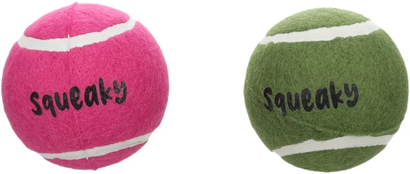 Hondenspeelgoed - Speelgoed Smash Tennisbal met geluid Meerkleurig - 1st fra Flamingo – produktbillede