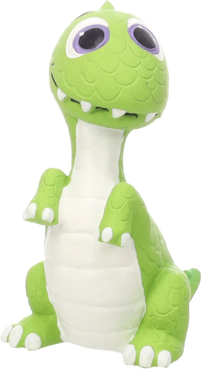 Hondenspeelgoed - Speelgoed Uuna Dinosaurus Groen - 8 x 11,5 x 14,5cm - 1st by Flamingo – product photo