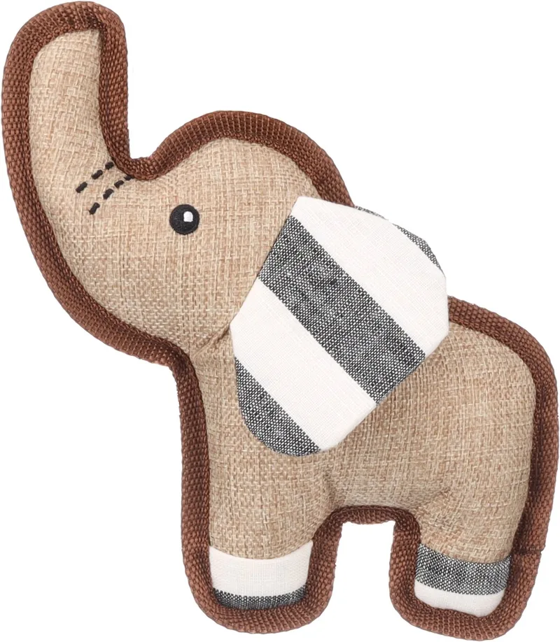 Hondenspeelgoed - Speelgoed Wigri Olifant Beige - 21 x 6,5 x 20cm - 1st de Flamingo – photo produit