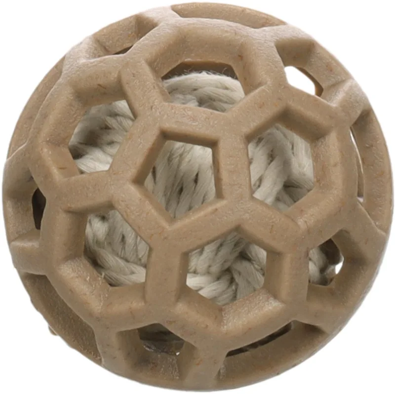 Hondenspeelgoed - Speelgoed Wilga Bal Bruin - 7,6 x 7,6 x 7,6cm - 1st von Flamingo – Produktfoto