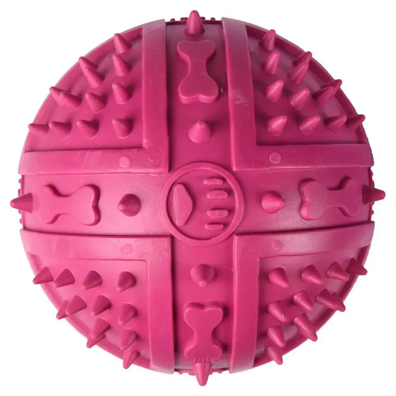Hondenspeelgoed stekelbal rubber - 9 cm by Flamingo in Multicolour – product photo 2 of 2
