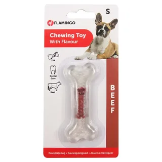 Hondenspeelgoed TPR Been met Rundsmaak - Bruin - 8 cm de Flamingo – photo produit 3 sur 3