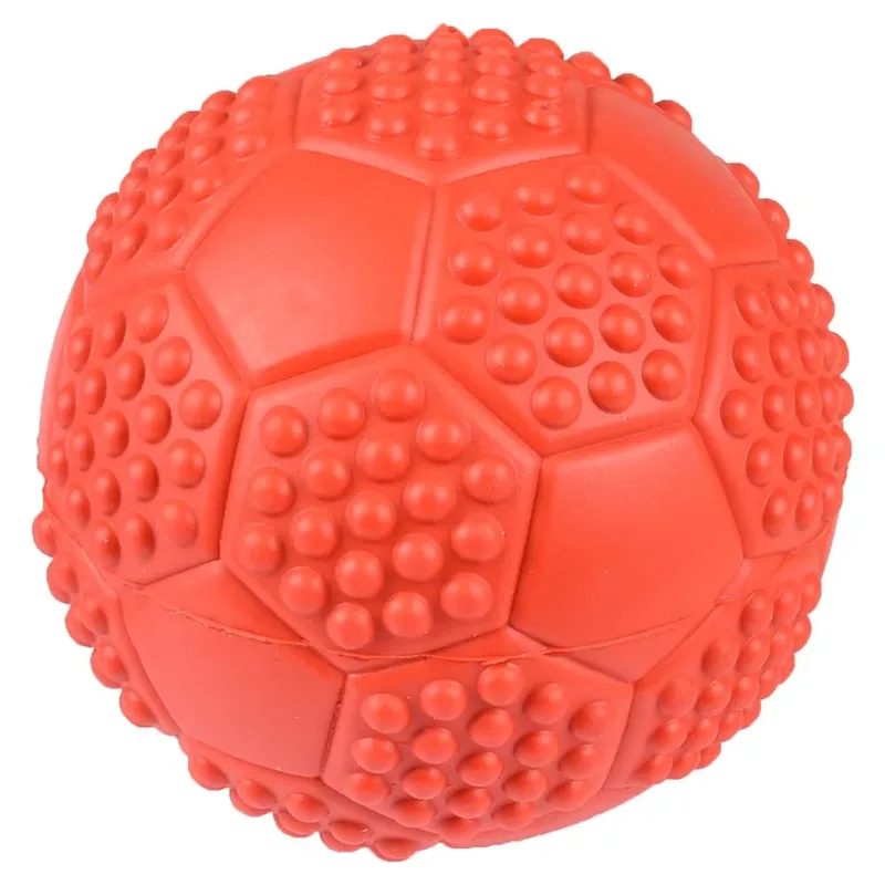 Hondenspeelgoed voetbal rubber - 7 cm by Flamingo in Multicolour – product photo 3 of 6