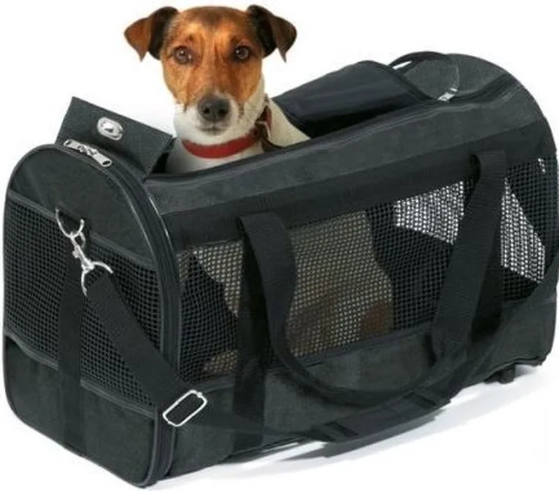 Hondentas Flamingo Divina – sportieve honden draagtas – draagtas hond & kat – maat M – 46 cm – tot 9 kg de Flamingo en Noir – photo produit