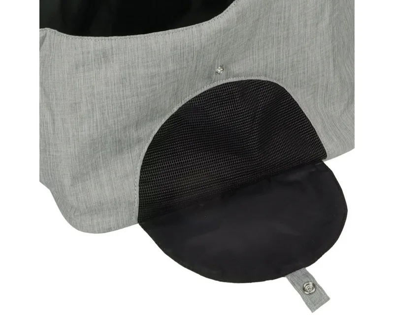 Hondentas Flamingo Kanga – comfortabele honden draagtas buikdrager – draagtas hond & kat – 44 cm – tot 5 kg by Flamingo in Grey – product photo 5 of 5