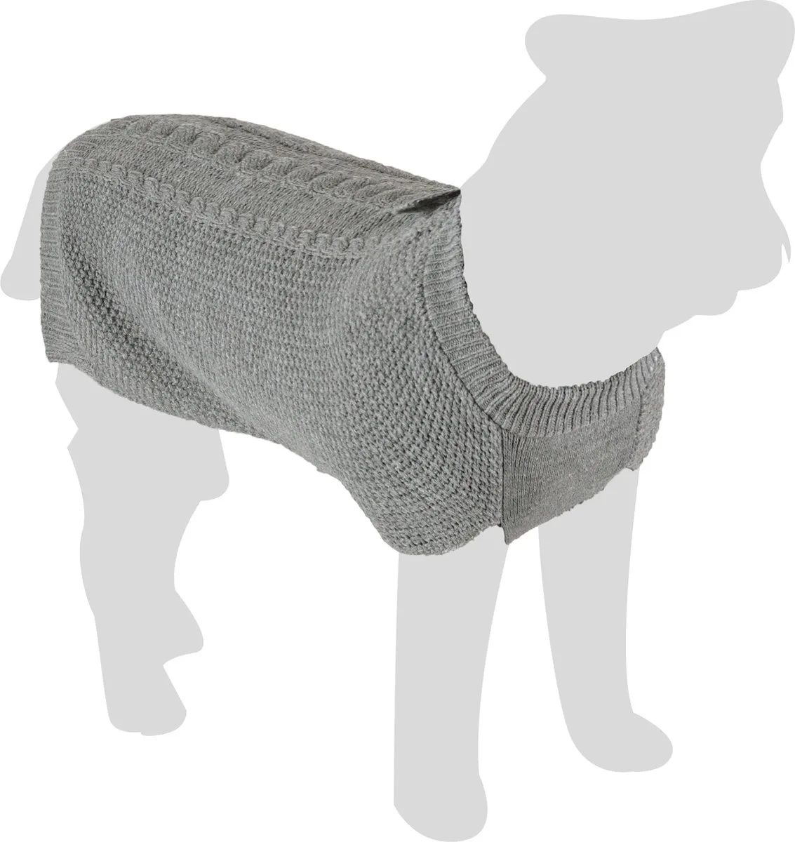 Hondentrui Sienna Grijs - Grijs - 55 cm ruglengte de Flamingo en Gris – photo produit