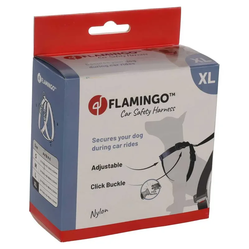 Hundegeschirr Für Das Auto 24kg von Flamingo in Schwarz – Produktfoto 5 von 6