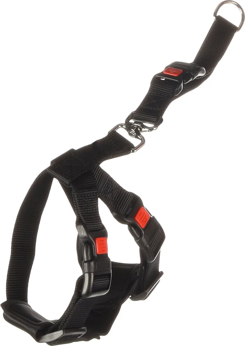 hondentuigje auto harnas maat S - 35-50 cm de Flamingo en Noir – photo produit