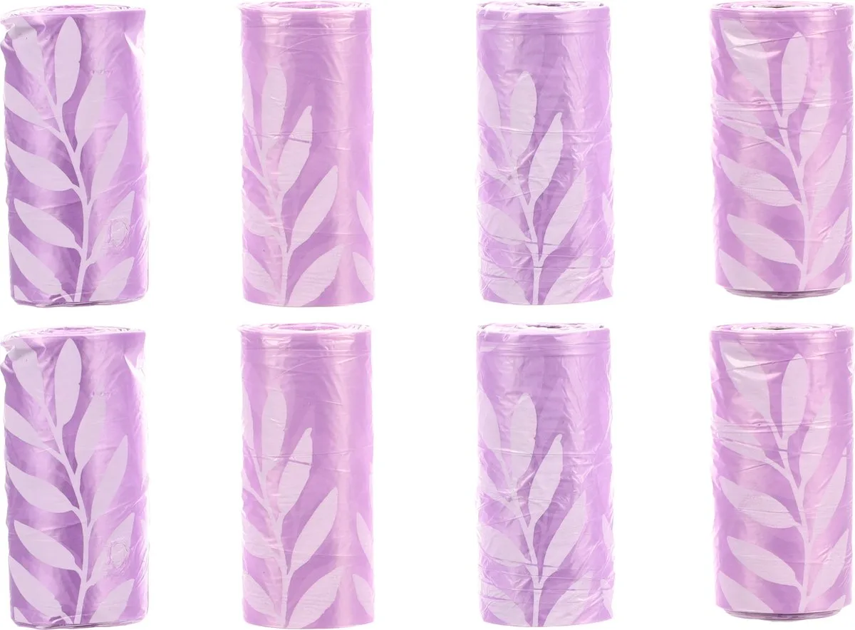 Sacs à Crottes De Chien Couleur Lavande 8x15 Unités de Flamingo en Violet – photo produit