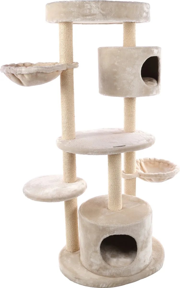 Inga - Krabpaal Katten - Krabpaal Inga 103x50x142cm - 1st - 130092 - 1st de Flamingo en Beige – photo produit