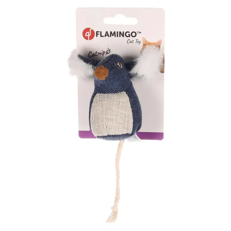 Jeany Muis+catnip - Kattenspeelgoed - 16x8.5 cm fra Flamingo i Blå – produktbillede 2 af 3