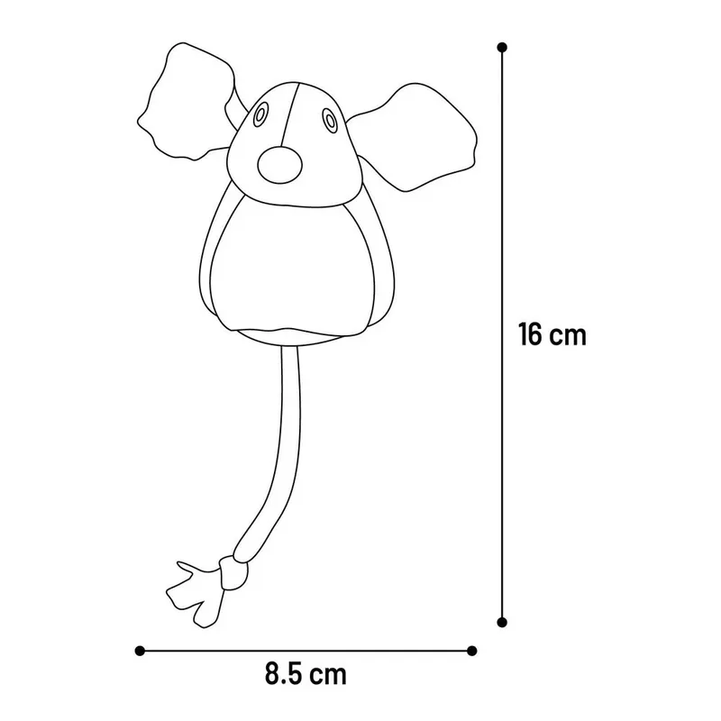 Jeany Muis+catnip - Kattenspeelgoed - 16x8.5 cm fra Flamingo i Blå – produktbillede 3 af 3