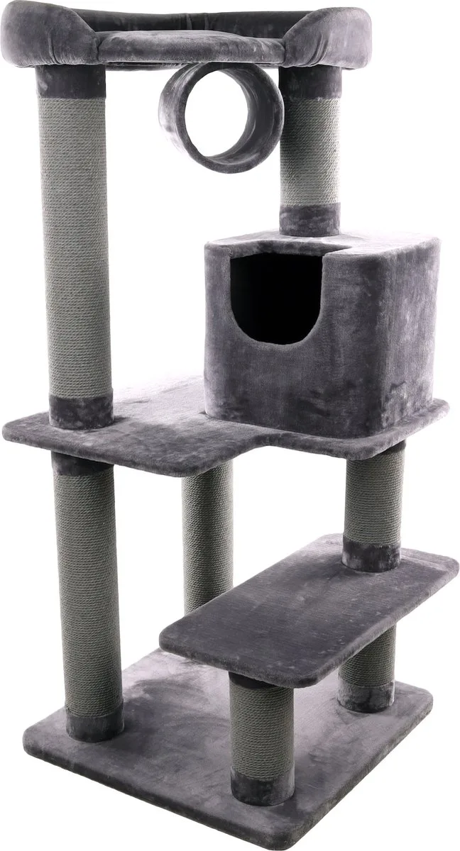 Jessi - Krabpaal Katten - Krabpaal Jessi 80,5x80x176cm - 1st - 134281 - 1st by Flamingo in Grey – product photo