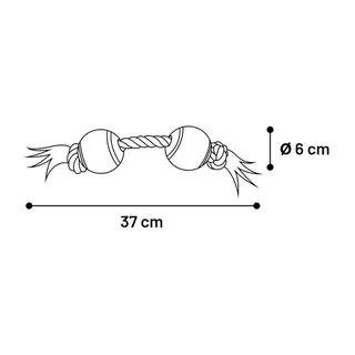 Jim 2 Balls Rope Hondenspeeltje de Flamingo – photo produit 3 sur 3