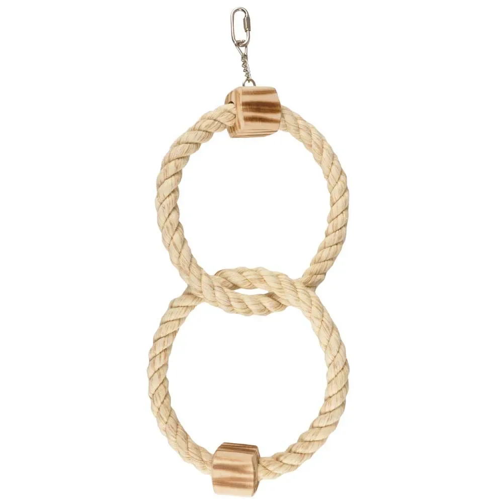 Jouet Pour Oiseaux Bbq 2 Ropes & Ring van Flamingo – productfoto