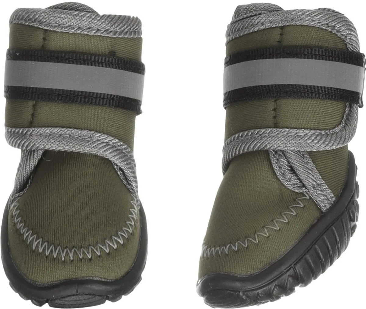 Pfotenschutz Hundeschuhe Kajan grün - 2 Stück von Flamingo in Grün – Produktfoto