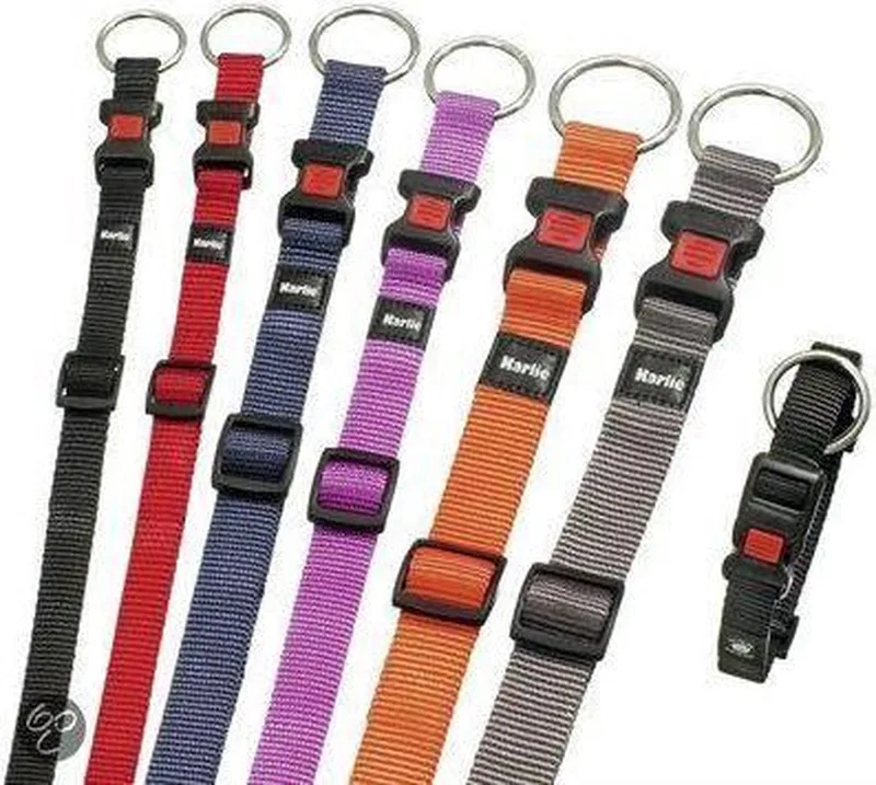 Karlie Halsband Sport Plus Verstelbaar - 15 mm x 30-45 cm - Donkerblauw fra Flamingo i Blå – produktbillede