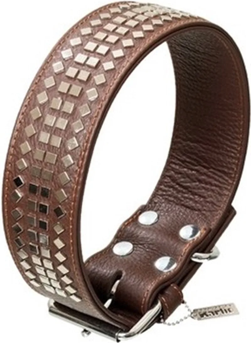 Karlie Halsband Vintage Met Motief de Flamingo en Marron – photo produit