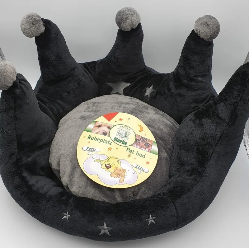 Karlie - Prinscess Bed voor Katten - 45 cm Diameter by Flamingo in Black – product photo
