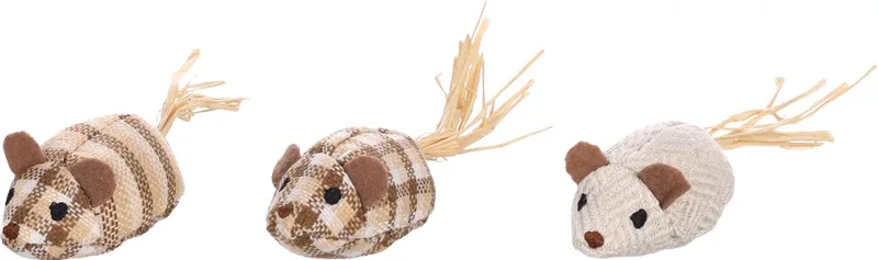 Karo - Speelgoed Katten - Ps Karo Muis Beige 12cm Assortiment - 1st - 135440 - 1st by Flamingo in Multicolour – product photo