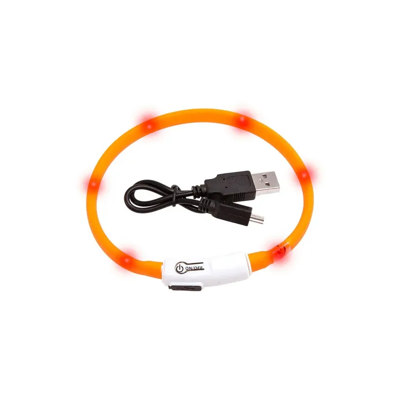 Katten halsband Light - LED - 35 CM by Flamingo in Orange – product photo