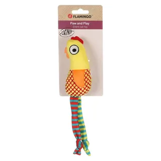 Katten Speelgoed Raibo - Kip - 4,5x5x23cm by Flamingo in Yellow – product photo 2 of 3