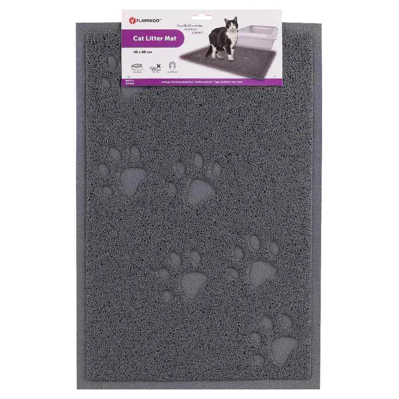 Kattenbakmat - 60x40CM by Flamingo in Grey – product photo 3 of 4