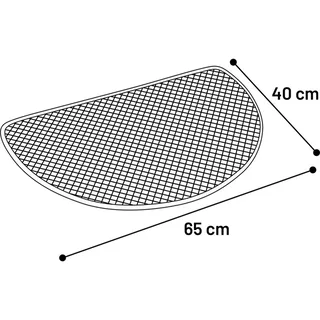 Kattenbakmat Matz – 65 cm L x 40 cm B x 1.3 cm H,Antislip, Waterdicht - Honingraatstructuur - Uitloopmat - Placemat Kat - Schoonloopmat Kattenbak - Kattenbak Accessoires - Katten Grit Opvanger - Katten Mat fra Flamingo i Grå – produktbillede 3 af 3