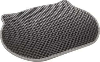 Kattenbakmat Matz Grijs – 50 cm L x 40 cm B x 1.3 cm H,Antislip, Waterdicht - Honingraatstructuur - Uitloopmat - Placemat Kat - Schoonloopmat Kattenbak - Kattenbak Accessoires - Katten Grit Opvanger - Katten Mat by Flamingo in Black – product photo 1 of 2