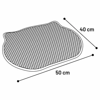 Kattenbakmat Matz Grijs – 50 cm L x 40 cm B x 1.3 cm H,Antislip, Waterdicht - Honingraatstructuur - Uitloopmat - Placemat Kat - Schoonloopmat Kattenbak - Kattenbak Accessoires - Katten Grit Opvanger - Katten Mat by Flamingo in Black – product photo 2 of 2