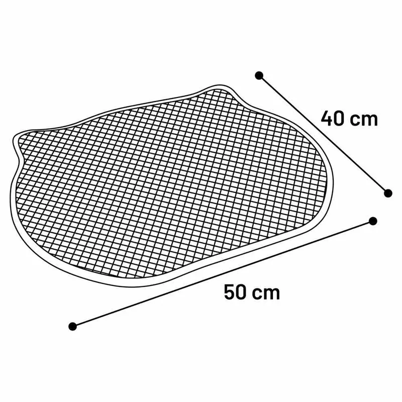 Kattenbakmat Matz Grijs – 50 cm L x 40 cm B x 1.3 cm H,Antislip, Waterdicht - Honingraatstructuur - Uitloopmat - Placemat Kat - Schoonloopmat Kattenbak - Kattenbak Accessoires - Katten Grit Opvanger - Katten Mat by Flamingo in Black – product photo 2 of 2