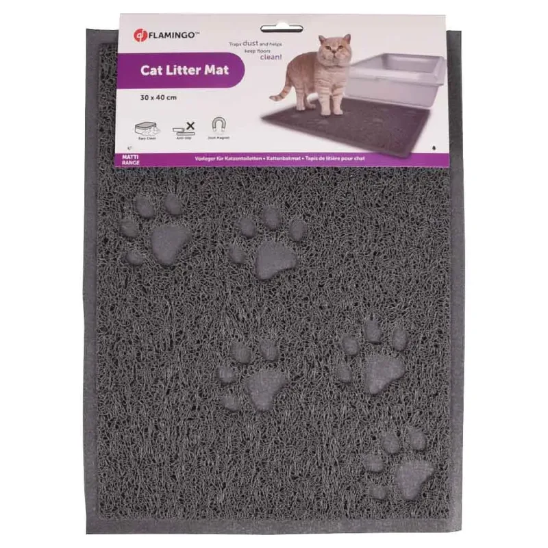KATTENBAKMAT RH 60x90CM-ANTR de Flamingo en Gris – photo produit 3 sur 4